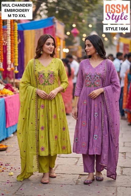 Ossm style 1664 gulmohar kurti wholesale